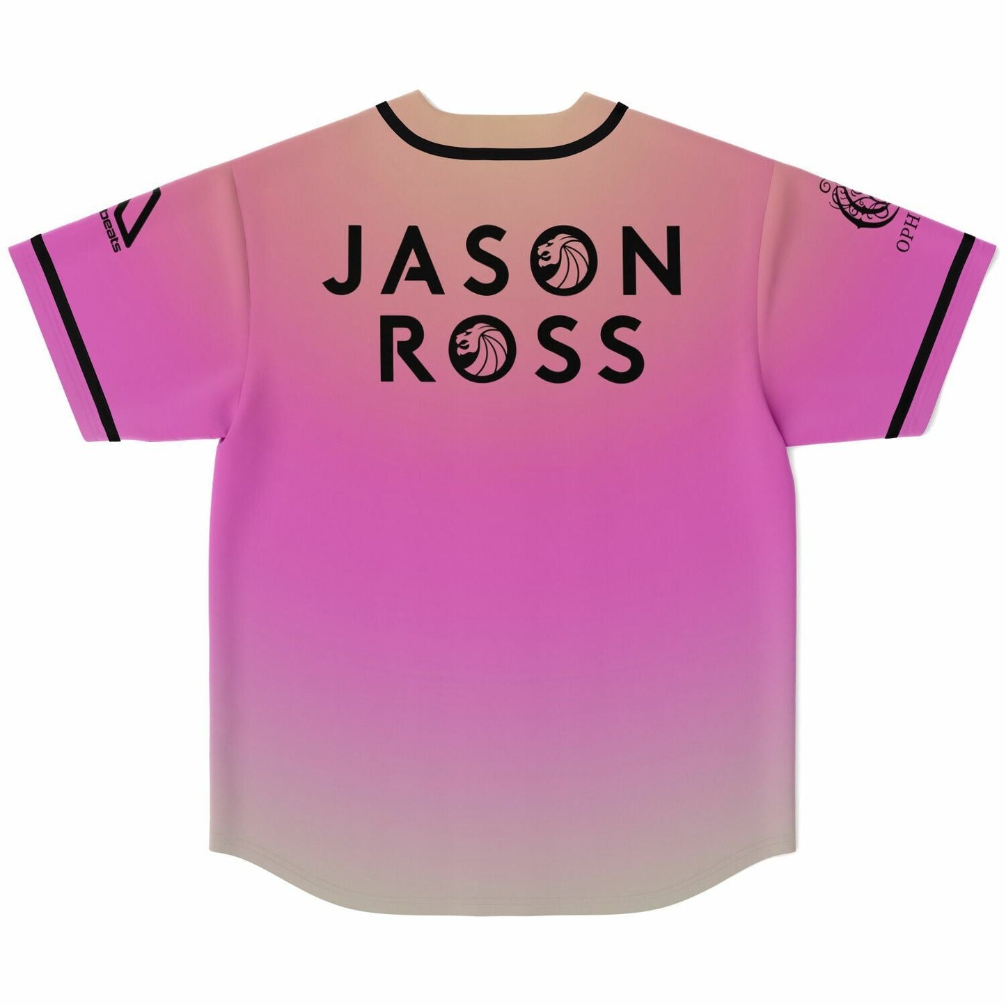 Jason Ross Pink Tan Gradient Jersey Rave Baseball Jersey