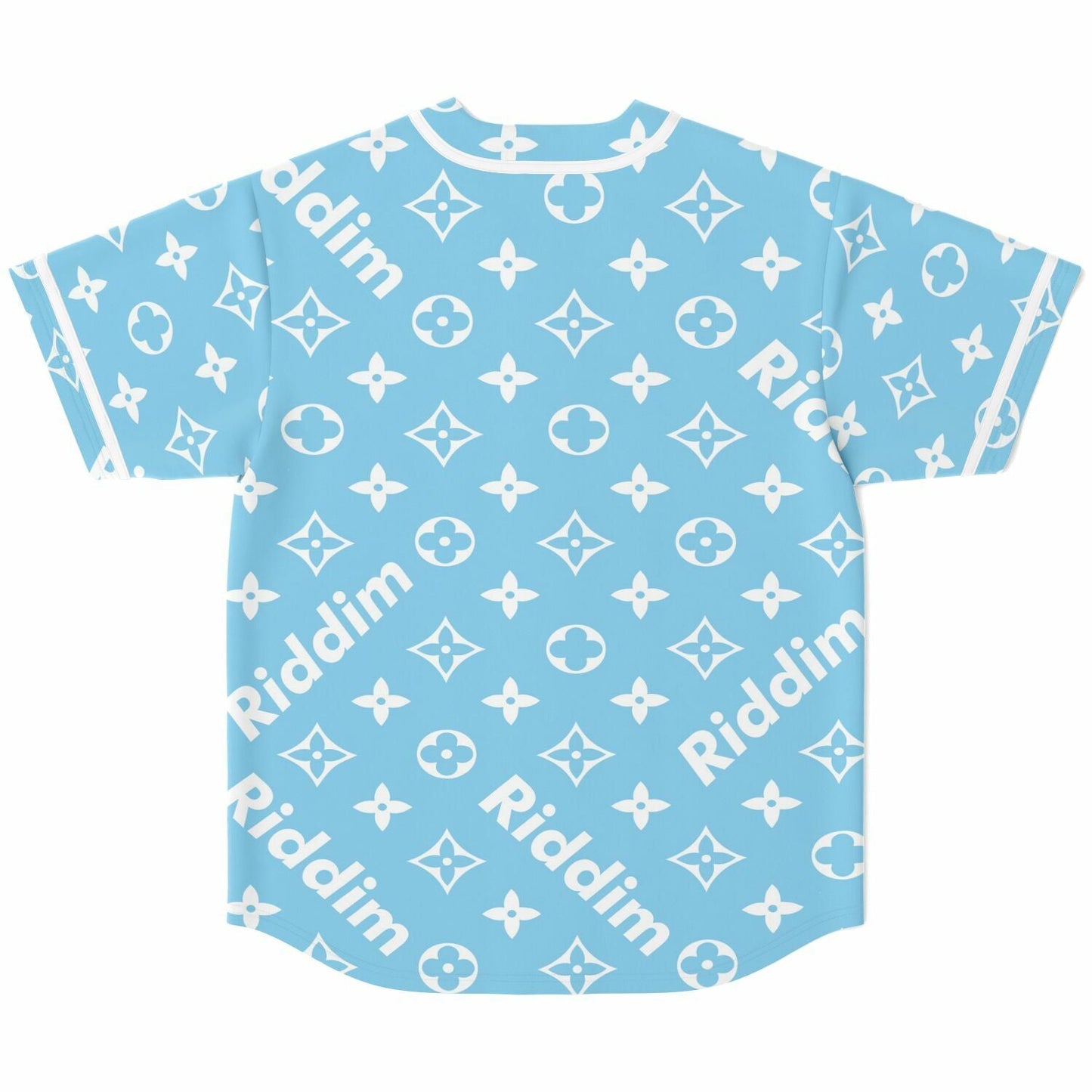 Light Sky Luxury Monogram Rave Baseball Jersey