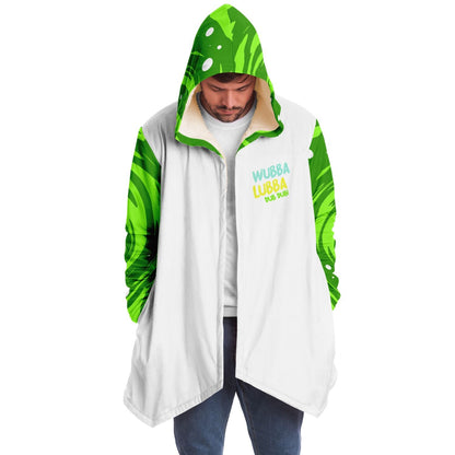 White Body Green Portal Rave Cloak