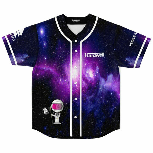 Hardwell Purple Magenta Outer Space Rave Baseball Jersey