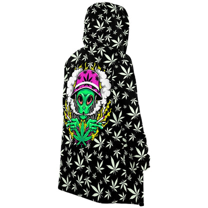 Black Cartoon Alien Rave Cloak