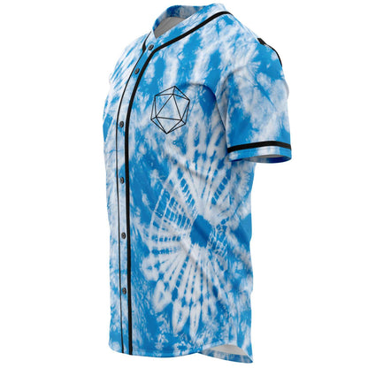 ODESZA Sky Blue Spiral Tie Rave Baseball Jersey