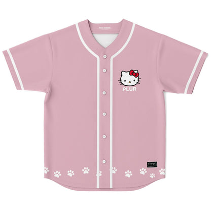 Soft Pink Hello Kitty Rave Baseball Jersey