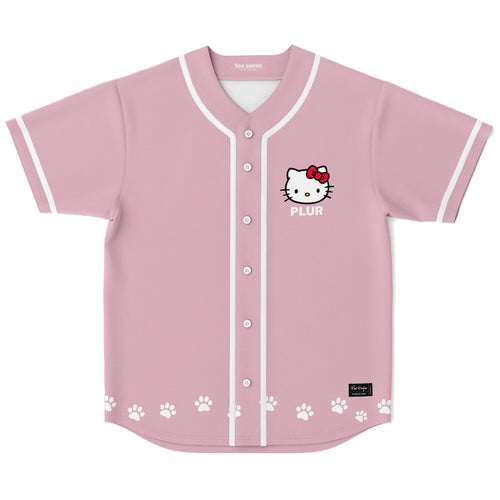 Soft Pink Hello Kitty Rave Baseball Jersey