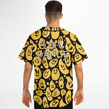 Black Trippy Melting Rave Baseball Jersey