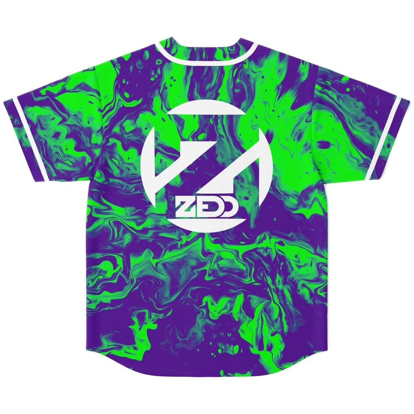 Zedd Deep Purple Liquid Marble Rave Baseball Jersey