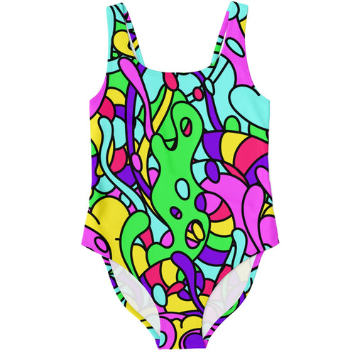 Bright Mix Abstract Bold Rave Swimsuit
