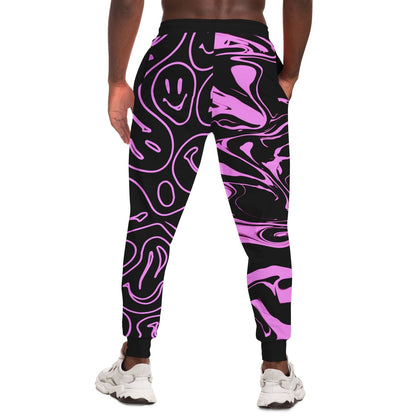 Black Split Rave Joggers