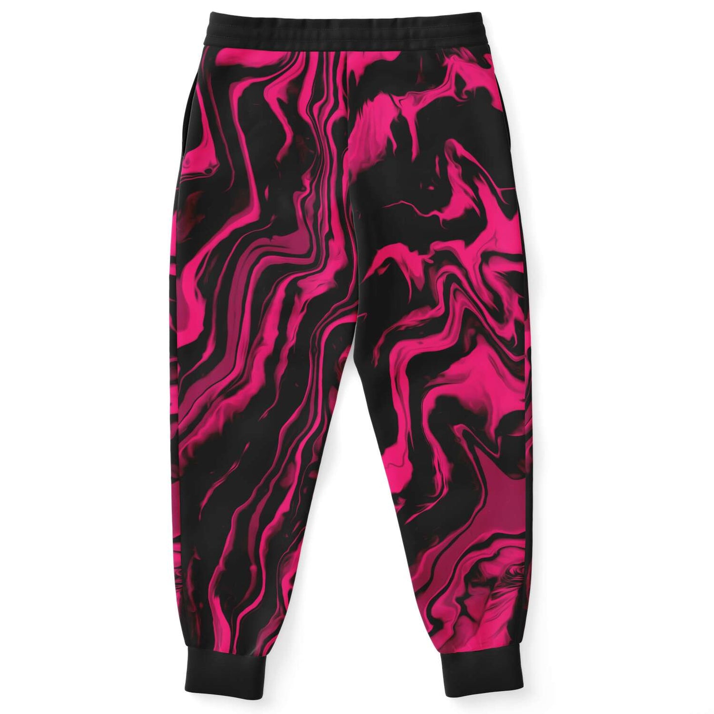 Hot Pink Liquid Marble Rave Joggers