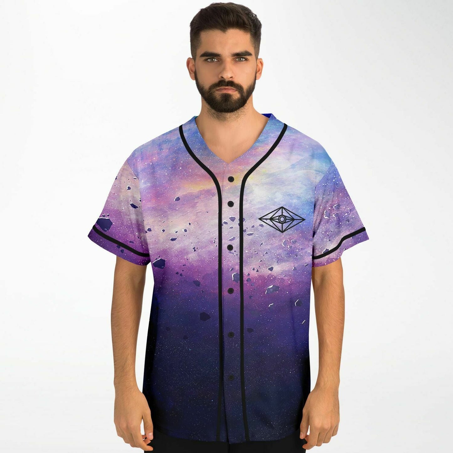 Slander Purple Cosmic Galaxy Rave Baseball Jersey