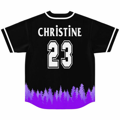 Black Owl Perched Rave Baseball Jersey