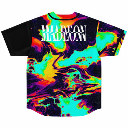 Madeon Black Paired Liquid Marble Rave Baseball Jersey