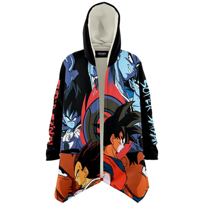 Black Anime Warrior Rave Cloak