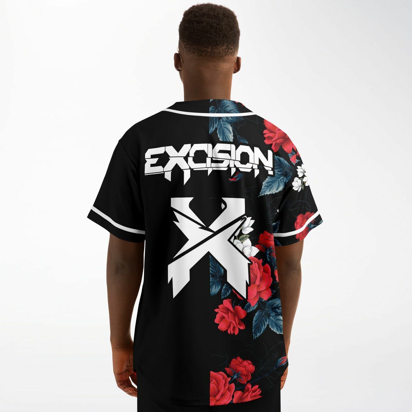 Excision Black Split Rave Baseball Jersey