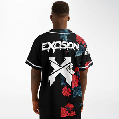 Excision Black Split Rave Baseball Jersey