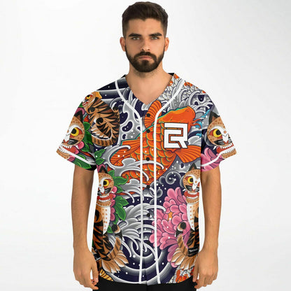 Japanese Irezumi Rave Baseball Jersey