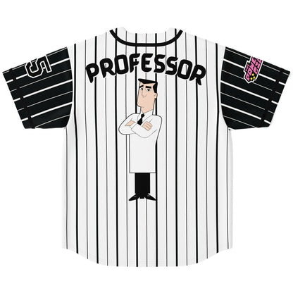 White Pinstripe Baseball Rave Baseball Jersey
