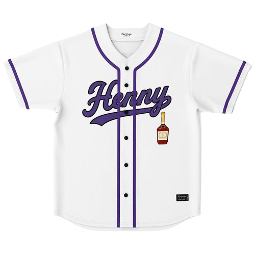 White Cognac Liquor Rave Baseball Jersey