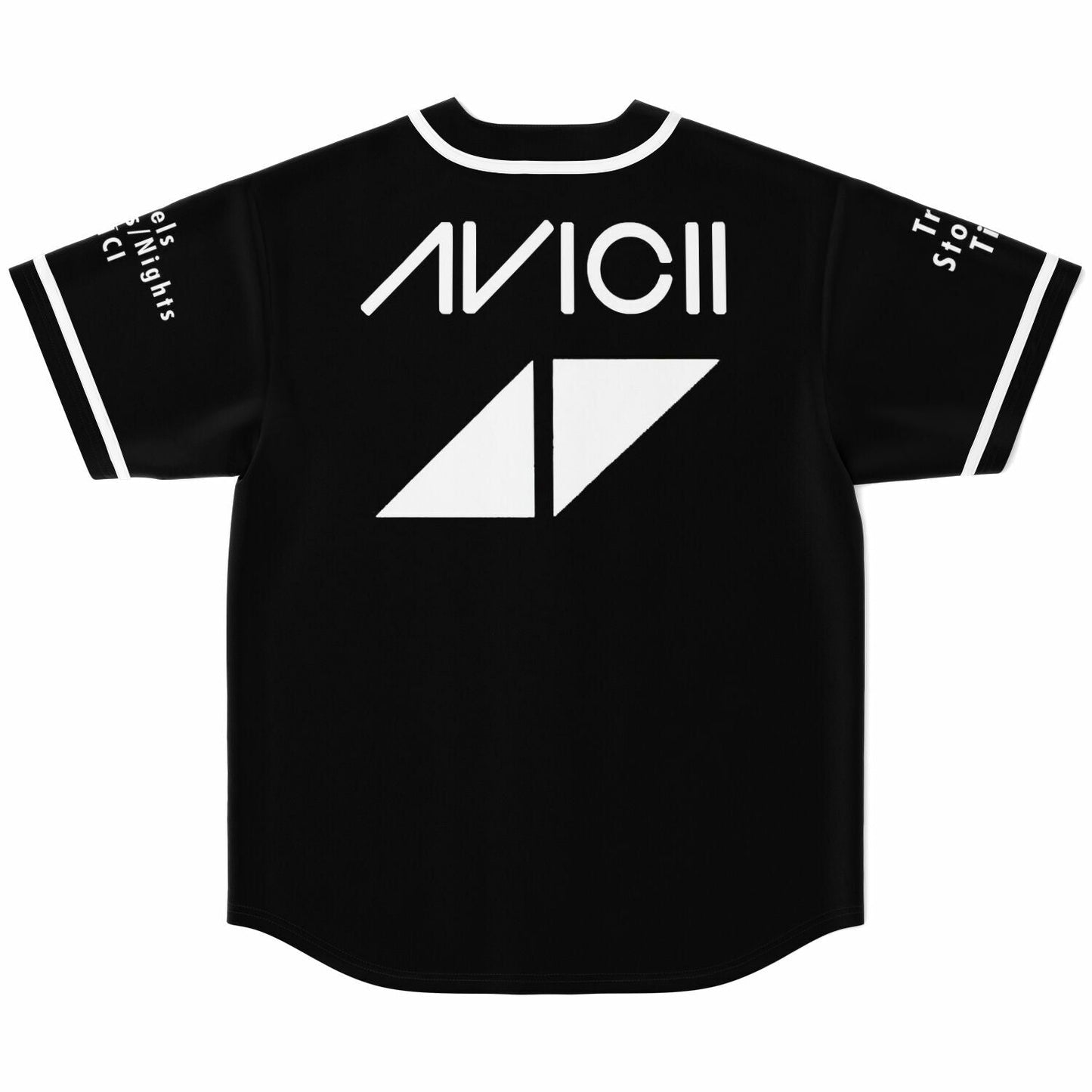 Avicii Black White Jersey Rave Baseball Jersey