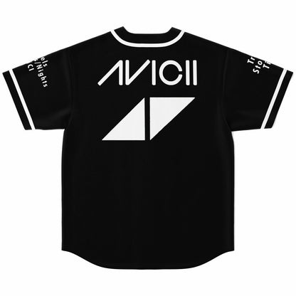 Avicii Black White Jersey Rave Baseball Jersey