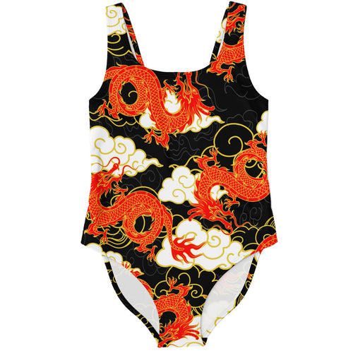 Black Chinese Rave Swimsuit