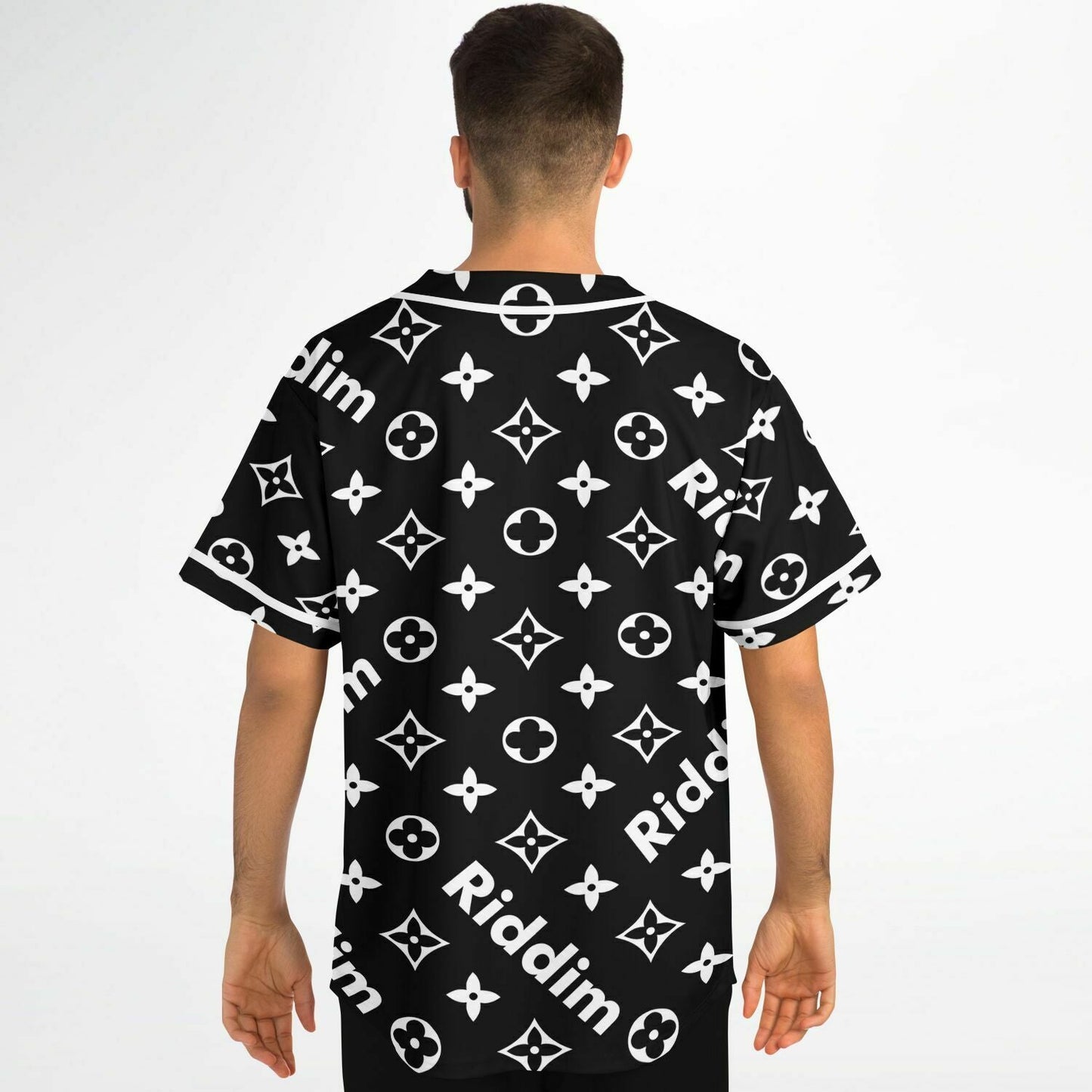 Black Louis Vuitton Rave Baseball Jersey