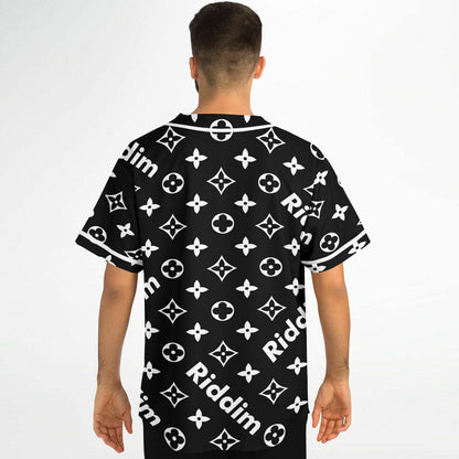Black Louis Vuitton Rave Baseball Jersey
