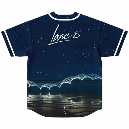Lane 8 Deep Navy Starry Night Rave Baseball Jersey
