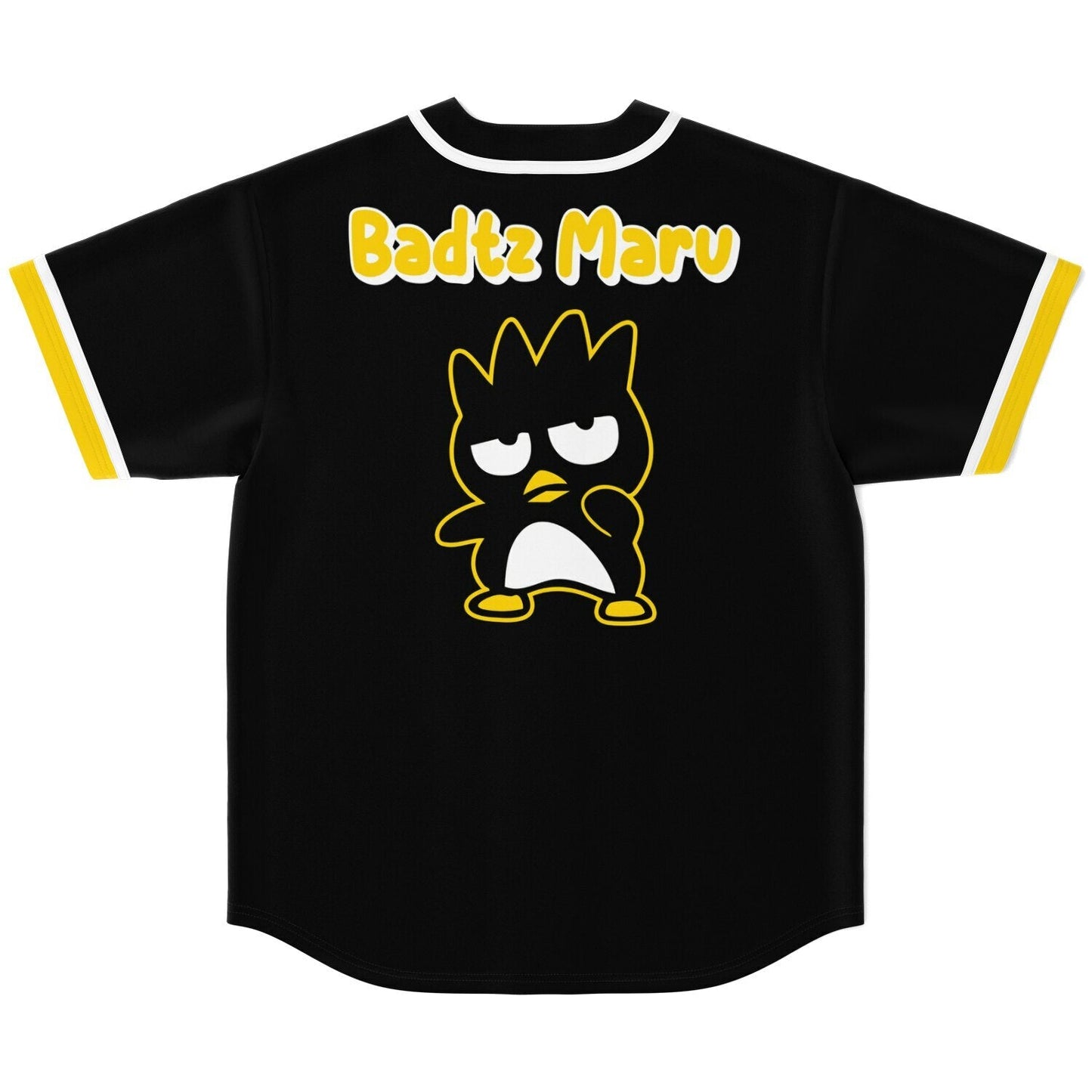 Black Cartoon Spiky Rave Baseball Jersey