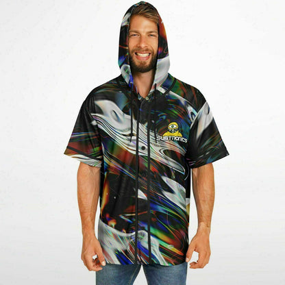 Subtronics Glitchy Liquid Rave Hooded Baseball Jersey