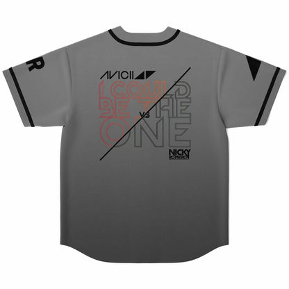 Avicii Grey Artist Wordmarks Rave Baseball Jersey