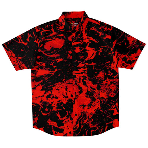 B&R trippy short sleeve button down shirt