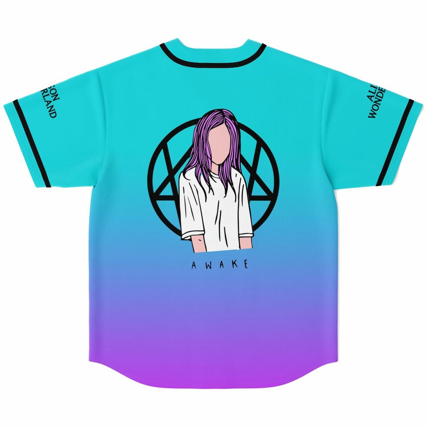 Alison Wonderland Teal Purple Rave Baseball Jersey