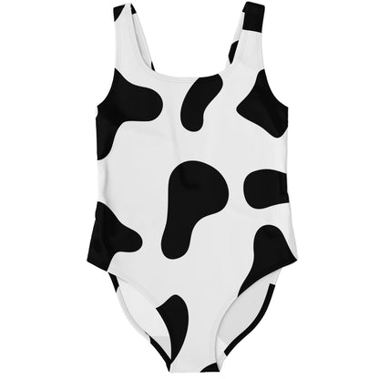 Black White Cow Rave Swimsuit