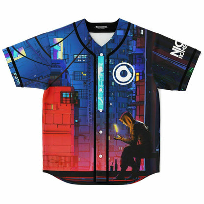 Nicky Romero Blue Red Cyberpunk Night Rave Baseball Jersey
