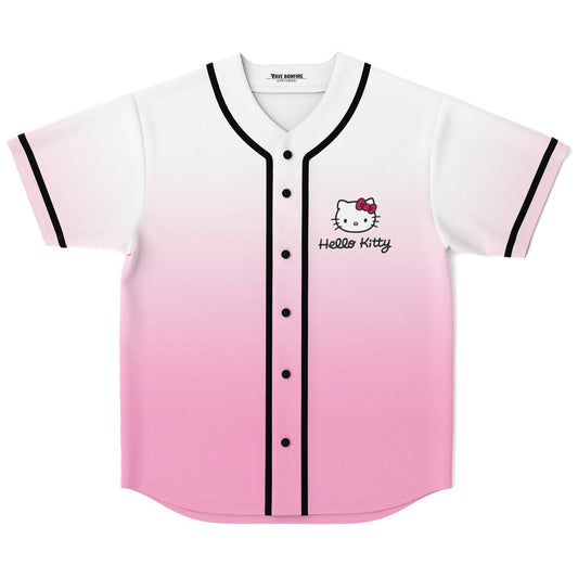 White Soft Hello Kitty Rave Baseball Jersey