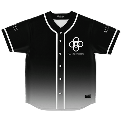 Alesso Black White Interlocking Rings Rave Baseball Jersey