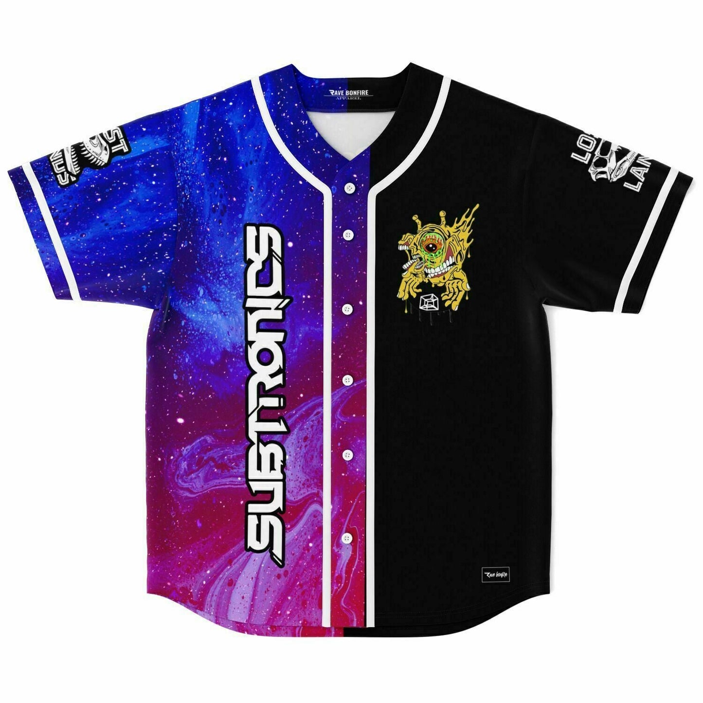 Subtronics Split Galaxy Nebula Rave Baseball Jersey