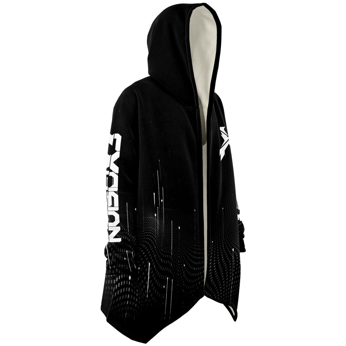 Excision Black Stylized Crossed Rave Cloak