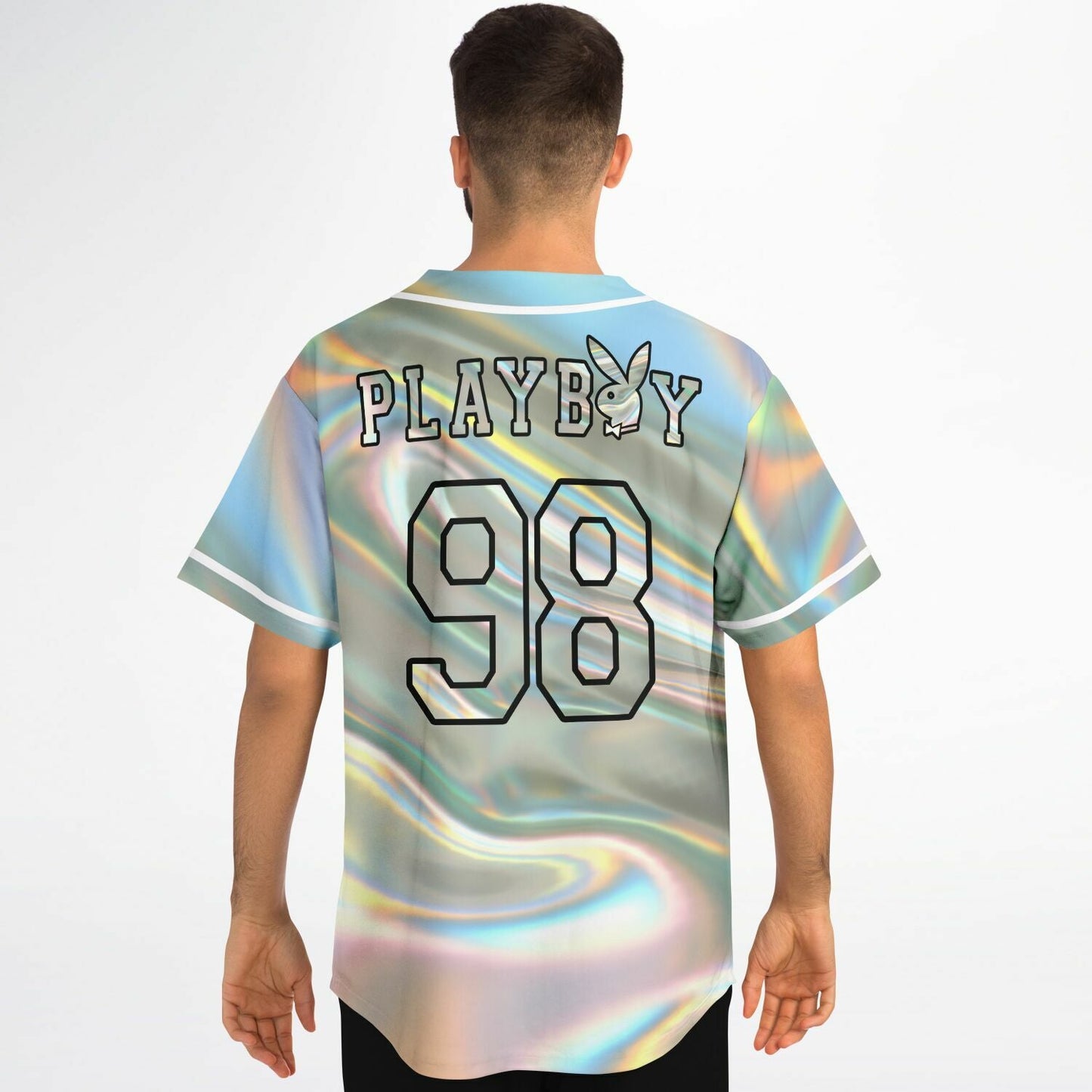 Iridescent Holographic Rave Baseball Jersey