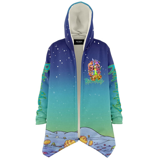 Blue Teal Cartoon Characters Rave Cloak