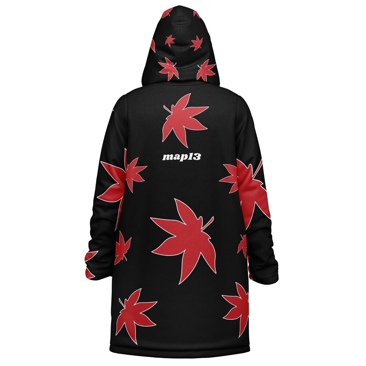 Black Scattered Red Rave Cloak