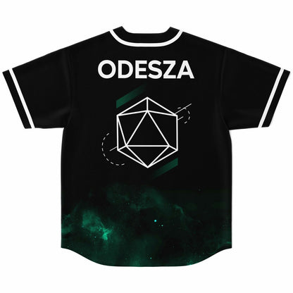 ODESZA Black Minimal Geometric Rave Baseball Jersey