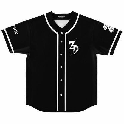 Zeds Dead Black White Creature Rave Baseball Jersey