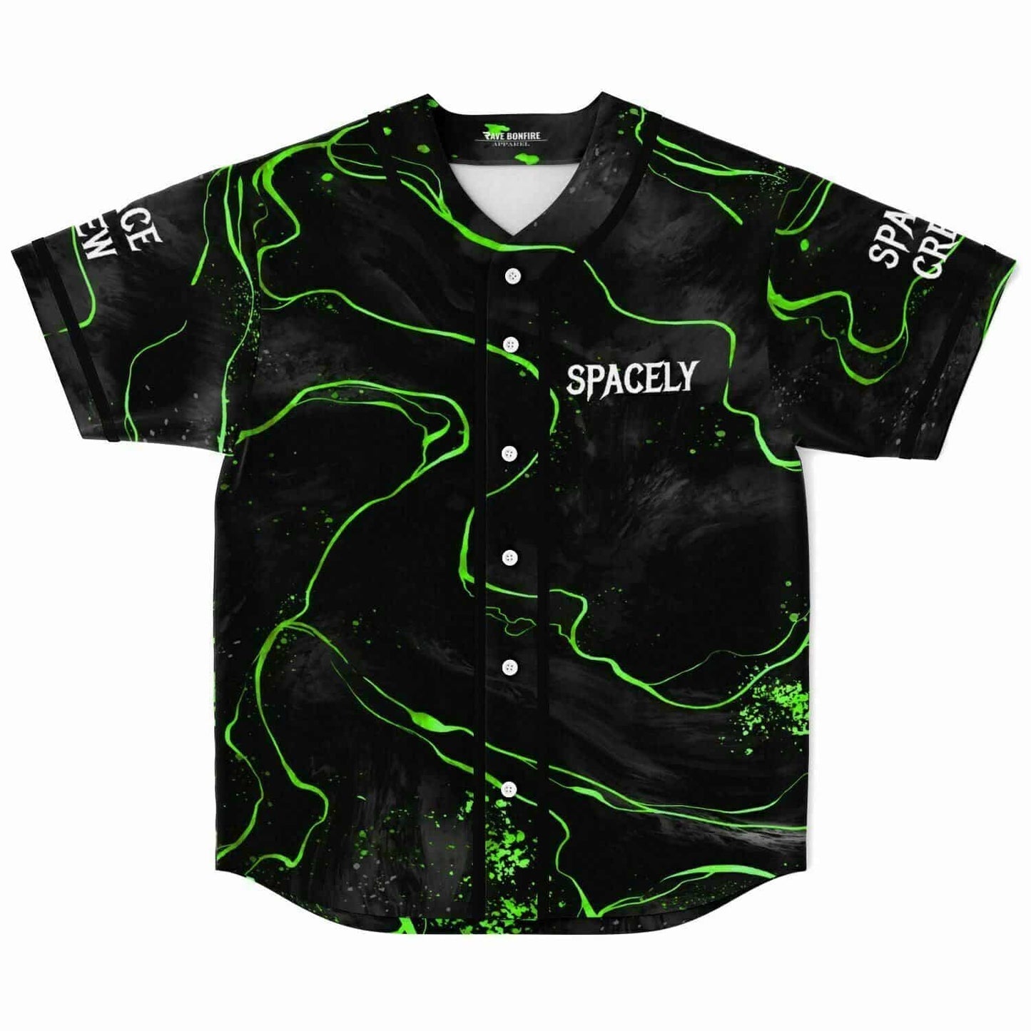 Black Marble Rave Baseball Jersey