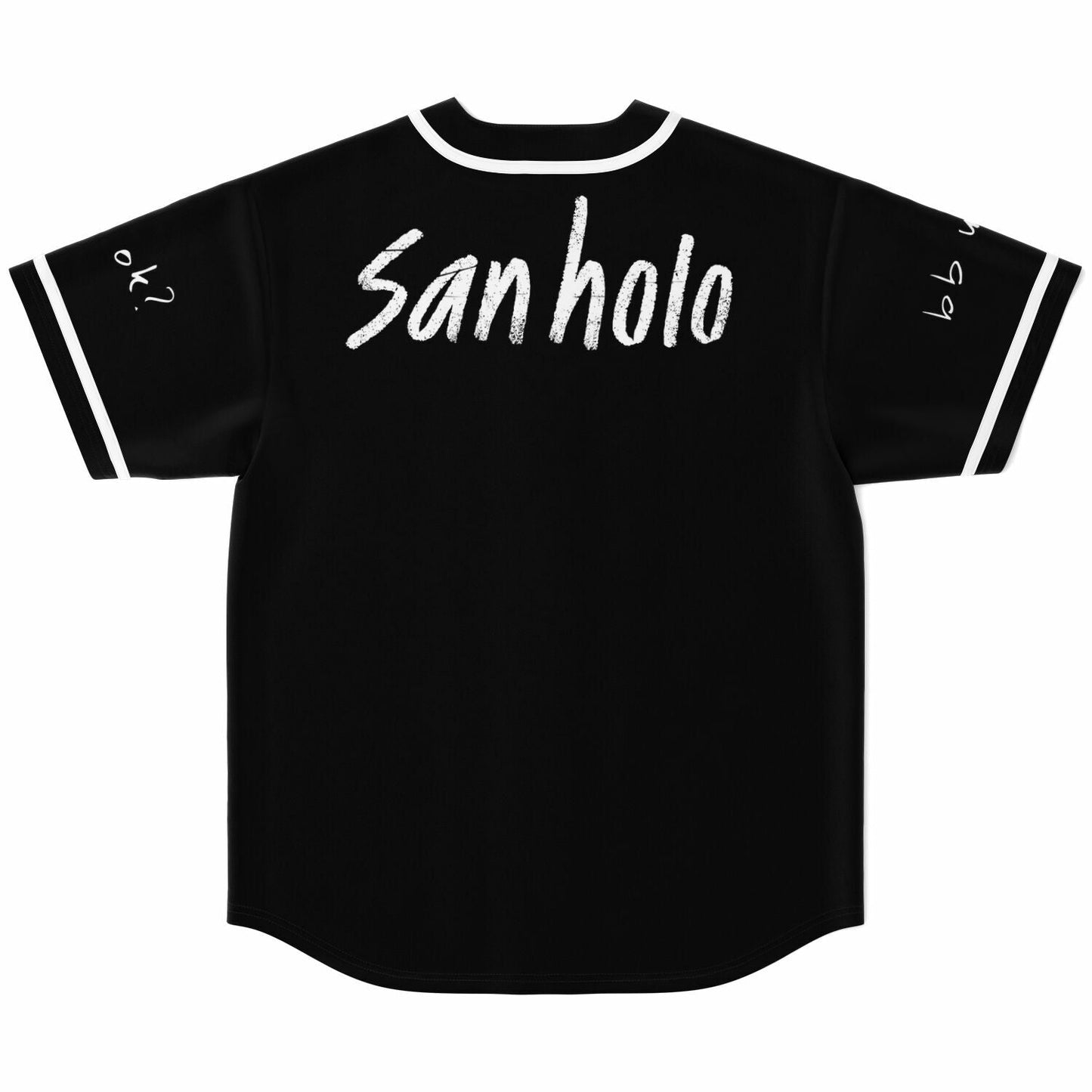 San Holo Black Minimal ‘Up Rave Baseball Jersey
