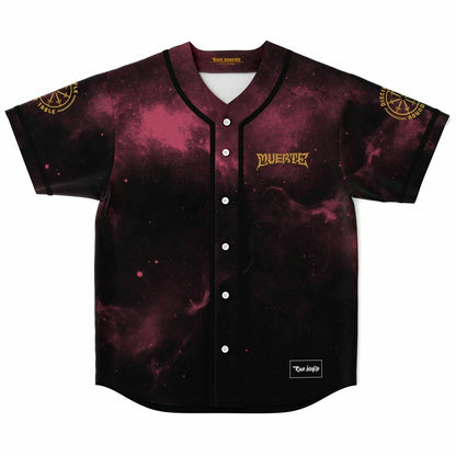 Deep Maroon Pink Rave Baseball Jersey