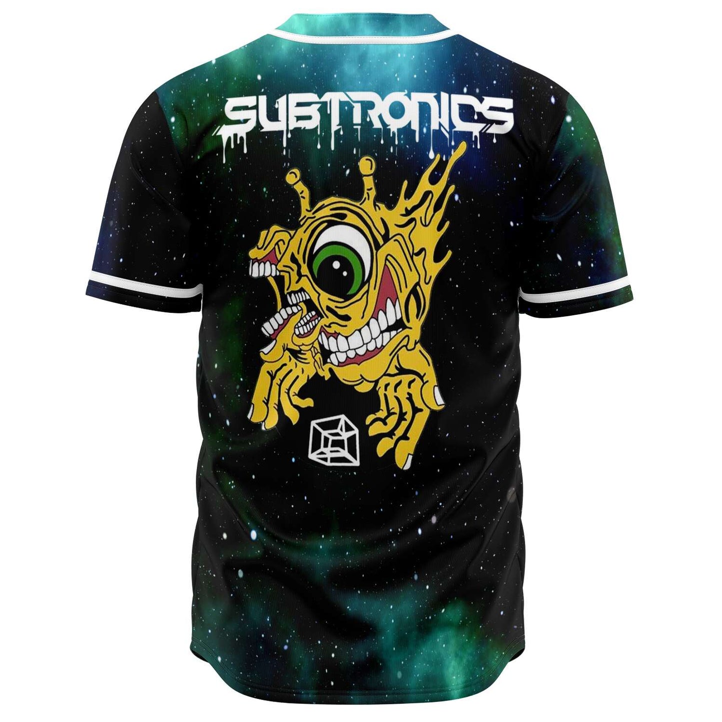 Subtronics Black Galaxy Starfield Rave Baseball Jersey
