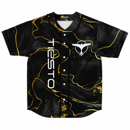 Tiësto Black Gold Marble Rave Baseball Jersey