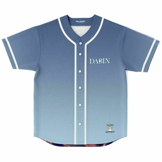 DABIN Soft Blue Anime Fantasy Rave Baseball Jersey